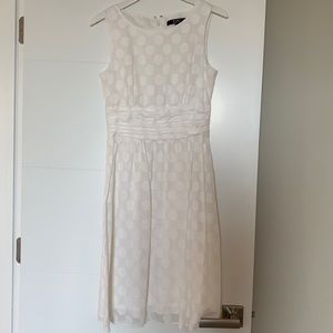 Alex Marie white polka dot dress